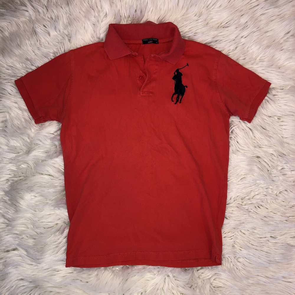Polo Ralph Lauren salmon/orange colored polo shirt
